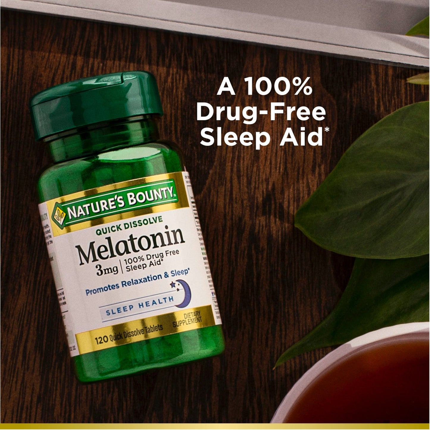 Nature's Bounty Melatonin Supplement Quick Dissolve Tablets; 3 mg; 240 Count EasyOptionXY LLC