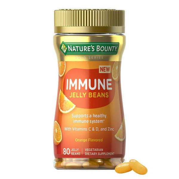 Nature's Bounty Vitamin C; D; & Zinc for Immune Support Jelly Beans; Orange; 80 Count EasyOptionXY LLC