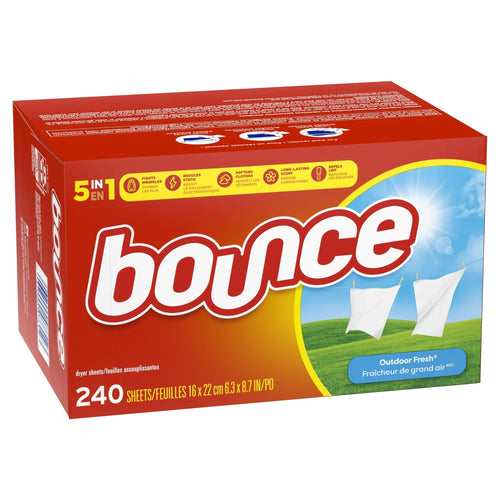 Bounce Fabric Softener Sheets, Outdoor Fresh, 240 Count EasyOptionXY LLC