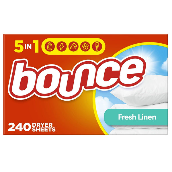 Bounce Fabric Softener Sheets, Fresh Linen Scent, 240 Count EasyOptionXY LLC