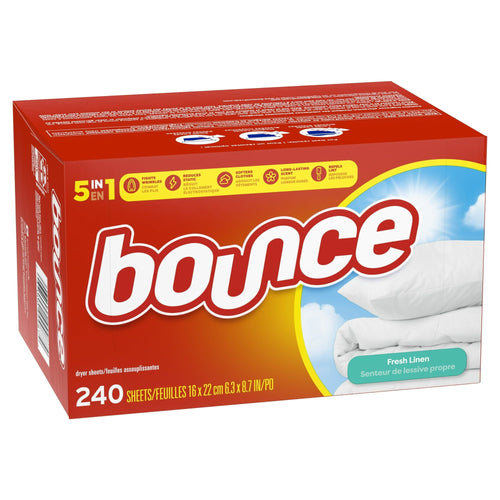 Bounce Fabric Softener Sheets, Fresh Linen Scent, 240 Count EasyOptionXY LLC