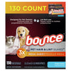 Bounce Pet Hair and Lint Guard Mega Dryer Sheets with 3X Pet Hair Fighters, Fresh Scent, 130 Count EasyOptionXY LLC