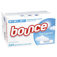 Bounce Free & Gentle Dryer Sheets, Unscented, 240 Count EasyOptionXY LLC