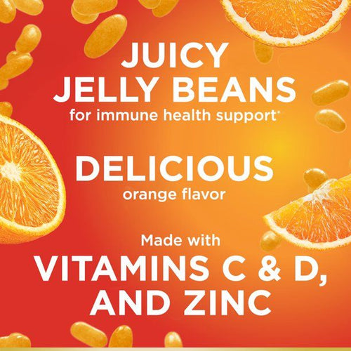 Nature's Bounty Vitamin C; D; & Zinc for Immune Support Jelly Beans; Orange; 80 Count EasyOptionXY LLC