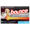 Bounce Pet Hair and Lint Guard Mega Dryer Sheets, Fresh Scent, 80 ct EasyOptionXY LLC