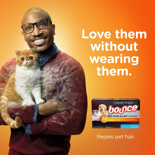 Bounce Pet Hair and Lint Guard Mega Dryer Sheets, Fresh Scent, 80 ct EasyOptionXY LLC