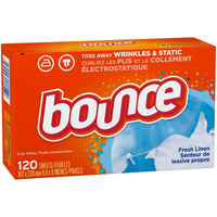 Bounce Fresh Linen Scented Fabric Softener Dryer Sheets, 120 Count EasyOptionXY LLC