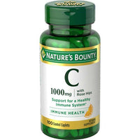 Nature's Bounty Vitamin C + Rose Hips; 1000 mg; 100 Coated Caplets EasyOptionXY LLC