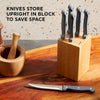 Chicago Cutlery Halsted 7-Piece Steak Knife Set with Wood Block EasyOptionXY LLC