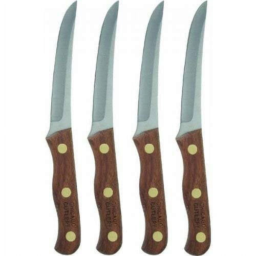 Chicago Cutlery Walnut Tradition 4-Piece Stainless Steel Steak Knife Set EasyOptionXY LLC