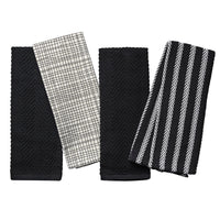 Thyme & Table 4-Pack Kitchen Towels, Crosshatch EasyOptionXY LLC