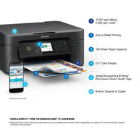Epson Expression Home XP-4205 Wireless Color Printer with Scanner and Copier, Automatic 2-sided printing EasyOptionXY LLC