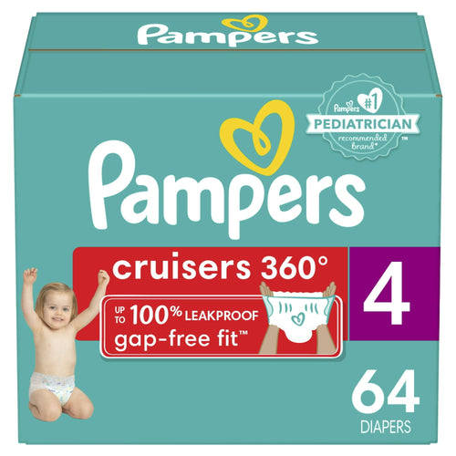 Pampers Cruisers 360 Fit Diapers, Active Comfort, Size 4, 64 Count EasyOptionXY LLC