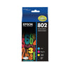 EPSON 802 DURABrite Ultra Ink Standard Capacity Black & Color Cartridge Combo Pack (T802120-BCS) Works with WorkForce Pro WF-4720, WF-4730, WF-4734, WF-4740 EasyOptionXY LLC