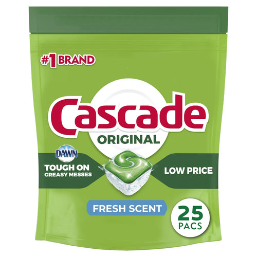 Cascade Dishwasher Detergent ACtionPacs, Fresh Scent, 25 count EasyOptionXY LLC