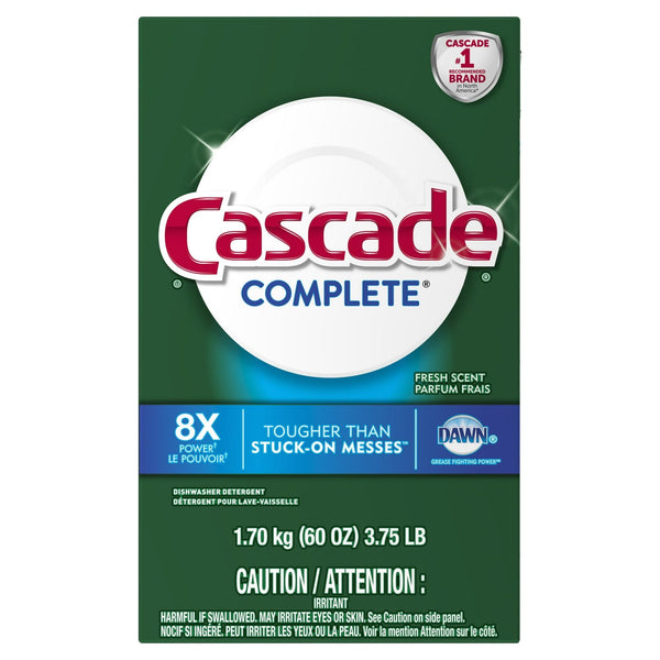 Cascade Complete Powder Dishwasher Detergent, Fresh Scent, 60 ounces EasyOptionXY LLC