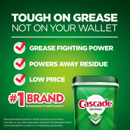 Cascade Dishwasher Detergent ActionPacs, Original Scent, 105 Count EasyOptionXY LLC
