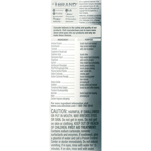 Cascade Platinum Plus ActionPacs Dishwasher Detergent Pods Fresh Scent (81 Ct) EasyOptionXY LLC