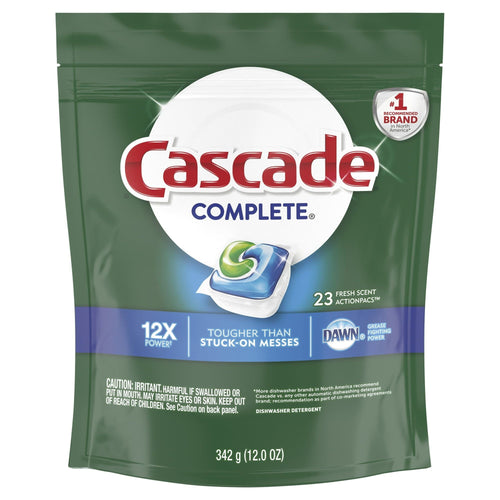 Cascade Pacs, Dishwasher Detergent, Fresh Scent, 12 Ounce, 23 count EasyOptionXY LLC