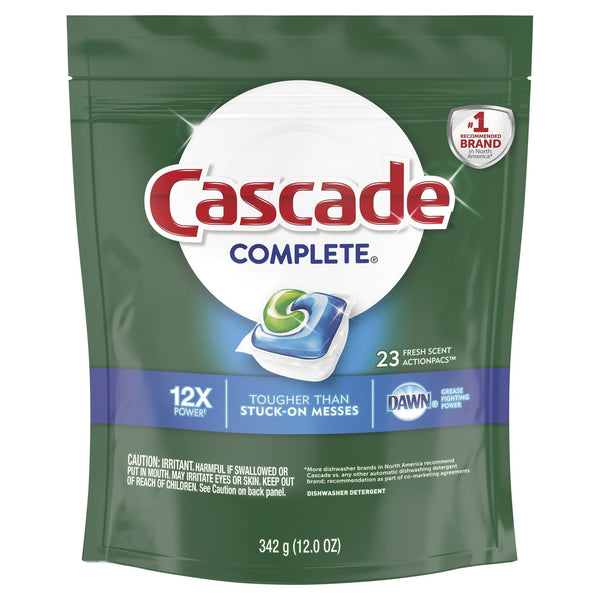 Cascade Pacs, Dishwasher Detergent, Fresh Scent, 12 Ounce, 23 count EasyOptionXY LLC