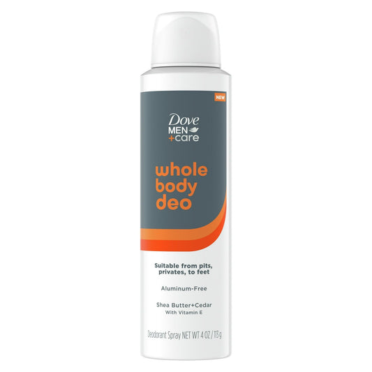 Dove Men +Care Whole Body Deo Spray Men's Deodorant, Shea Butter & Cedar 4.0 oz EasyOptionXY LLC