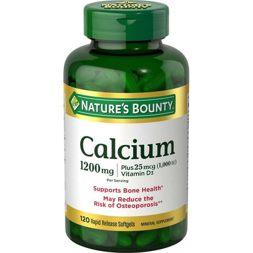 Nature's Bounty Calcium + Vitamin D3 Softgels; 1200 mg; 120 Count EasyOptionXY LLC