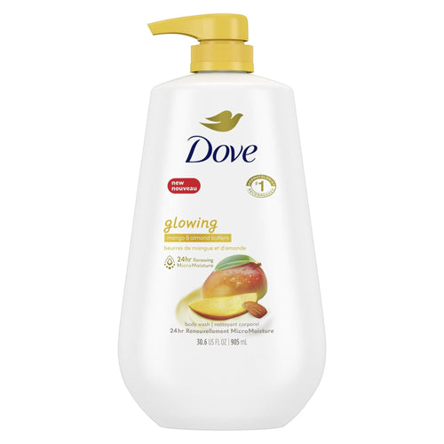 Dove Glowing Long Lasting Gentle Women's Body Wash All Skin Type, Mango & Almond Butter, 30.6 fl oz EasyOptionXY LLC
