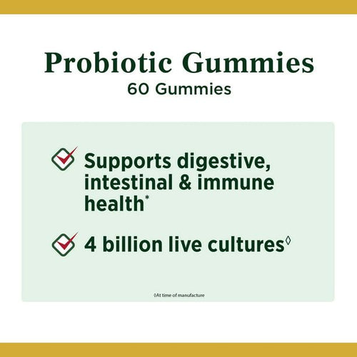 Nature's Bounty Probiotic Gummies; Digestive Health; Multi-Flavored; 60 Count EasyOptionXY LLC