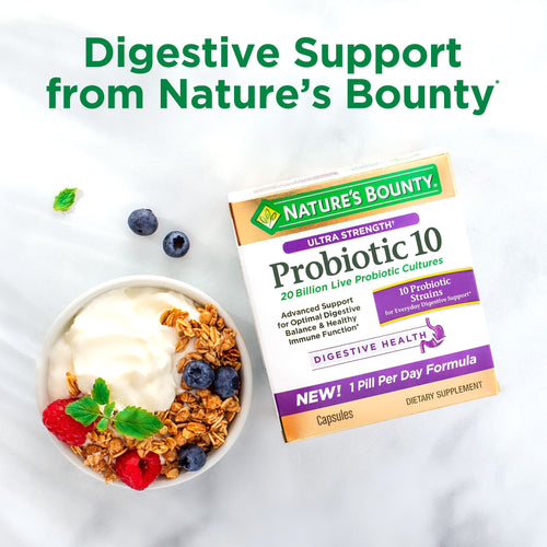 Nature's Bounty Probiotic Gummies; Digestive Health; Multi-Flavored; 60 Count EasyOptionXY LLC