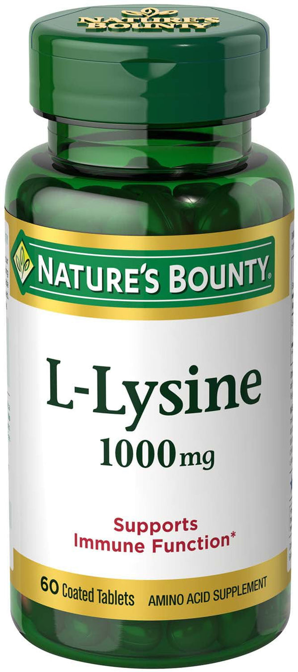 Nature's Bounty L-Lysine Tablets; 1000 mg; 60 Count EasyOptionXY LLC