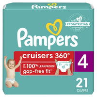 Pampers Cruisers 360 Fit Diapers, Active Comfort, Size 4, 21 Count EasyOptionXY LLC