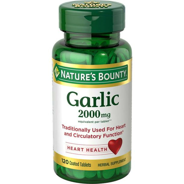 Nature's Bounty Garlic Tablets; 2000 mg; 120 Count EasyOptionXY LLC