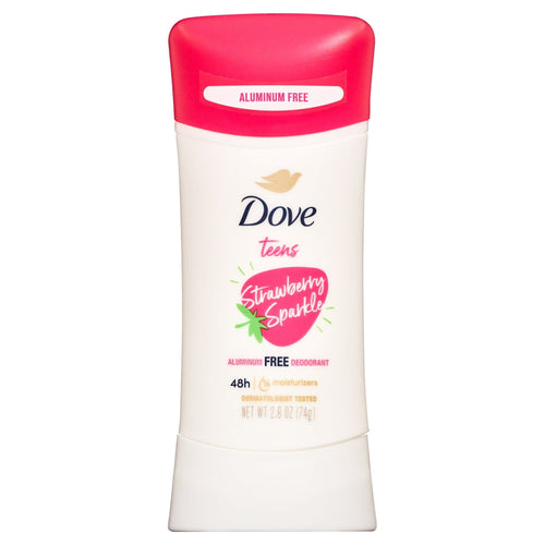 Dove Teens Deodorant Stick Strawberry Sparkle for Women, 2.6 oz EasyOptionXY LLC