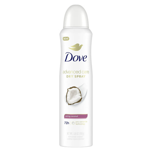 Dove Advanced Care Long Lasting Women's Antiperspirant Deodorant Dry Spray, Caring Coconut, 3.8 oz EasyOptionXY LLC