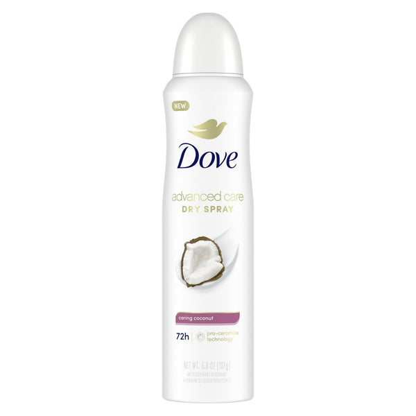 Dove Advanced Care Long Lasting Women's Antiperspirant Deodorant Dry Spray, Caring Coconut, 3.8 oz EasyOptionXY LLC