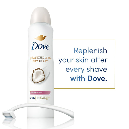 Dove Advanced Care Long Lasting Women's Antiperspirant Deodorant Dry Spray, Caring Coconut, 3.8 oz EasyOptionXY LLC