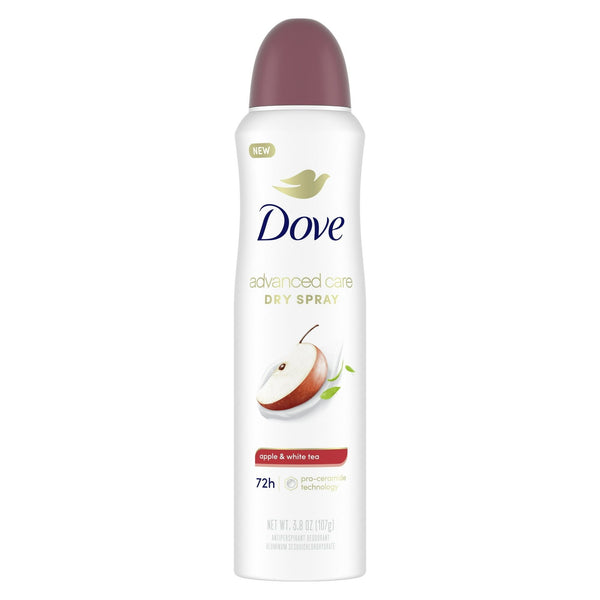 Dove Advanced Care Long Lasting Women's Antiperspirant Deodorant Spray, Apple & White Tea, 3.8 oz EasyOptionXY LLC