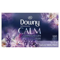 Downy Infusions Fabric Softener Dryer Sheets, Calm, Lavender & Vanilla Bean, 160 Ct EasyOptionXY LLC
