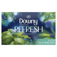 Downy Infusions Fabric Softener Dryer Sheets, Refresh, Birch Water & Botanicals, 160 Ct EasyOptionXY LLC