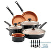 Farberware 14 Piece Easy Clean Pro Ceramic Nonstick Pots and Pans Set, Black EasyOptionXY LLC