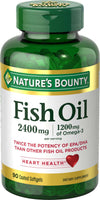 Nature's Bounty Fish Oil Softgels; Double Strength; 2400 mg; 90 Count EasyOptionXY LLC