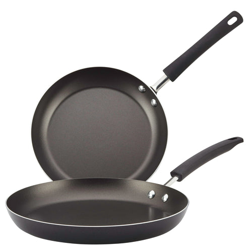 Farberware 2-Piece Easy Clean Aluminum Non-Stick Frying Pan/Fry Pan/Skillet, Black EasyOptionXY LLC