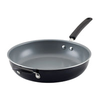 Farberware Easy Clean Pro 12.5 inch Ceramic Nonstick Frying Pan with Helper Handle, Black EasyOptionXY LLC