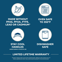 Farberware Easy Clean Pro 12.5 inch Ceramic Nonstick Frying Pan with Helper Handle, Black EasyOptionXY LLC