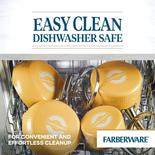 Farberware Style Nonstick 11.25" Cookware Deep Round Grill Pan, Yellow EasyOptionXY LLC