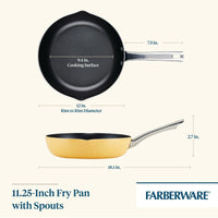 Farberware Style Nonstick 11.25" Cookware Frying Pan, Yellow EasyOptionXY LLC