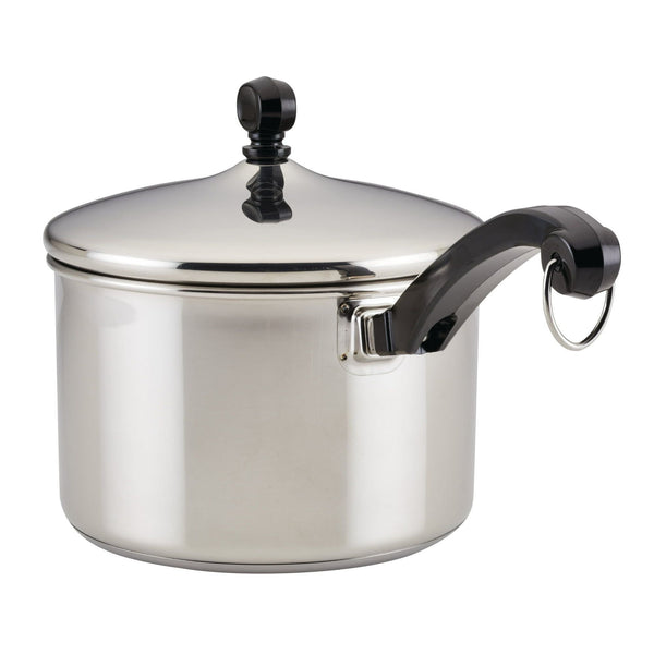 Farberware 3-Quart Classic Series Stainless Steel Saucepan with lid, Silver EasyOptionXY LLC