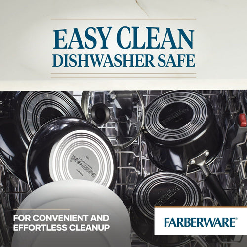 Farberware 12.5" Easy Clean Pro Non-Stick Skillet with Helper Handle, Black EasyOptionXY LLC