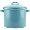 Farberware Enamel-on-Steel Induction Stockpot with Lid, 16 Quart, Aqua EasyOptionXY LLC