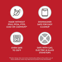 Farberware Disney 9.5 inch Ceramic Nonstick Frying Pan, Red EasyOptionXY LLC